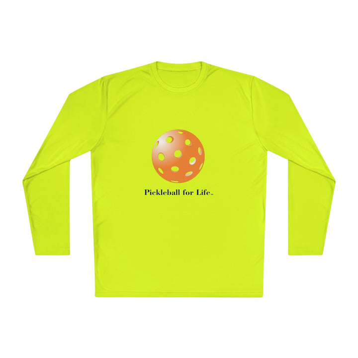 Pickleball for Life-Orange Unisex Moisture-Wicking Long Sleeve Tee - Great Pickleball Stuff