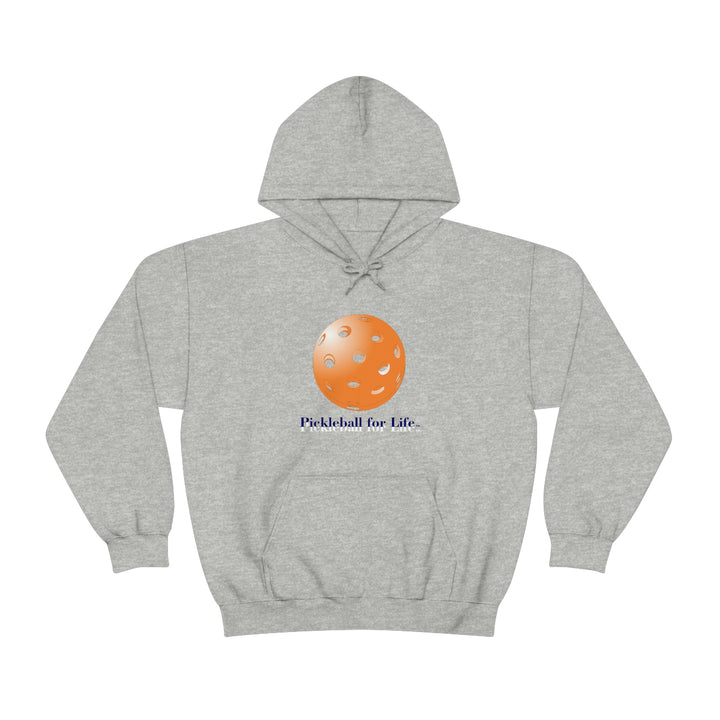 Pickleball for Life-Orange Unisex Hoodie - Great Pickleball Stuff