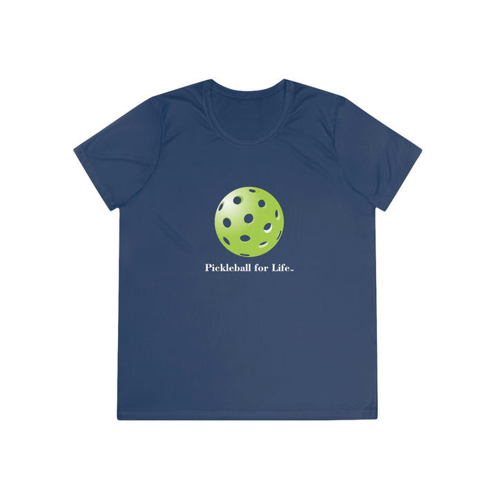 Pickleball for Life-Green Women's Moisture-Wicking T-Shirt - Great Pickleball Stuff