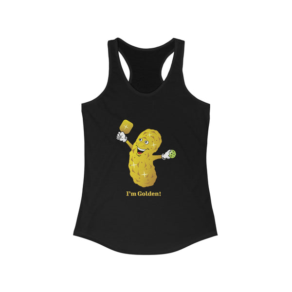 I'm Golden! Women's Racerback Tank - Great Pickleball Stuff