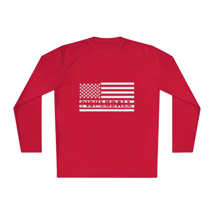 Pickleball Flag Transparent Unisex Moisture-Wicking Long Sleeve Tee - Great Pickleball Stuff