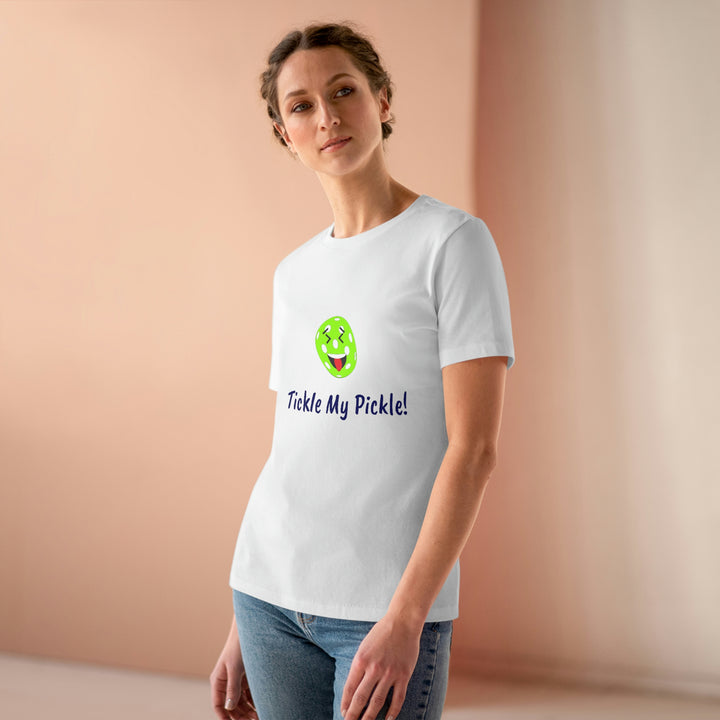 Tickle My Pickle Women's Relaxed-Fit T-shirt - Great Pickleball Stuff