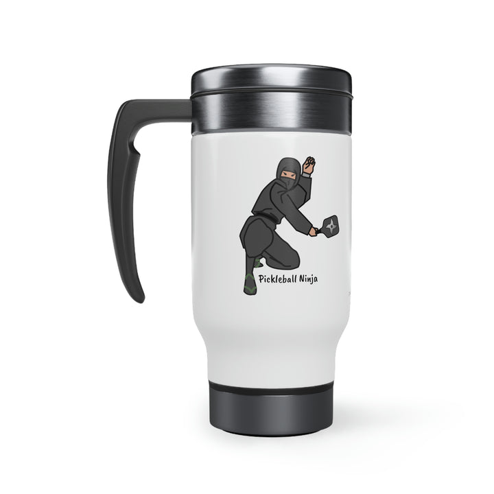 Pickleball Ninja-Male Travel Mug - Great Pickleball Stuff