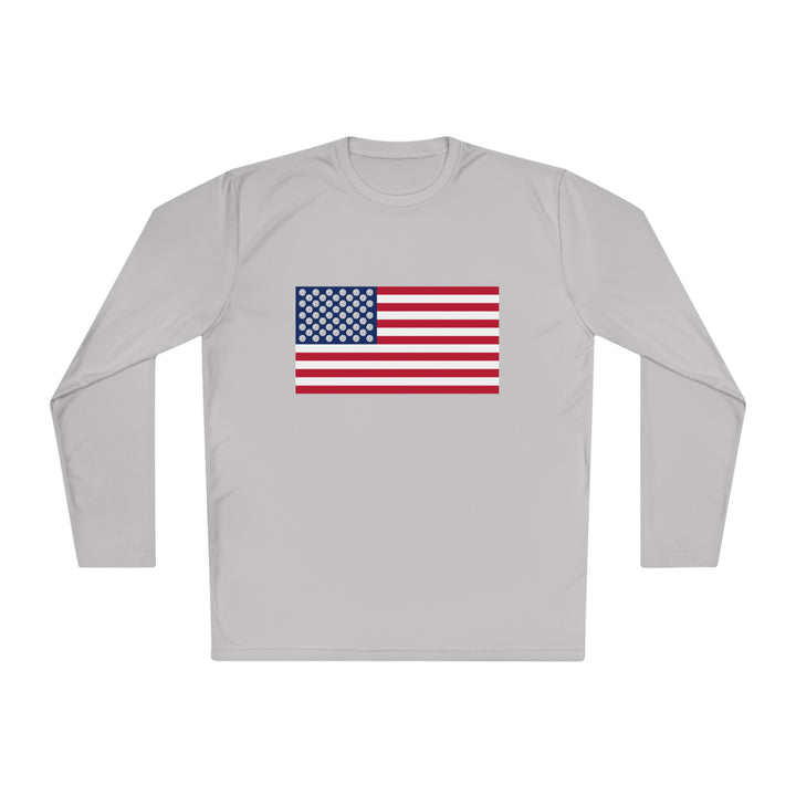 Pickleball Stars Flag Unisex Moisture-Wicking Long Sleeve Tee - Great Pickleball Stuff