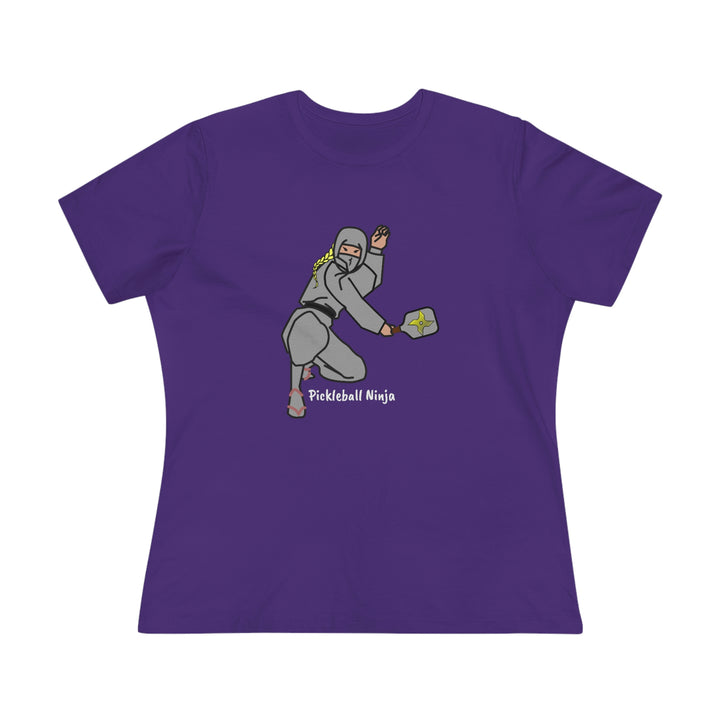 Pickleball Ninja-Female Women's Relaxed-Fit T-Shirt - Great Pickleball Stuff