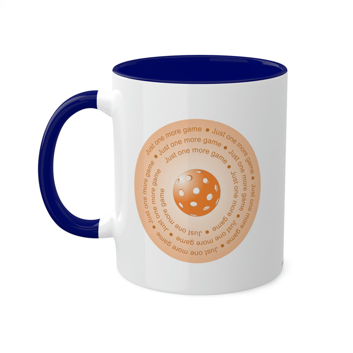 Just One More Game-Orange Coffee Mug - Great Pickleball Stuff