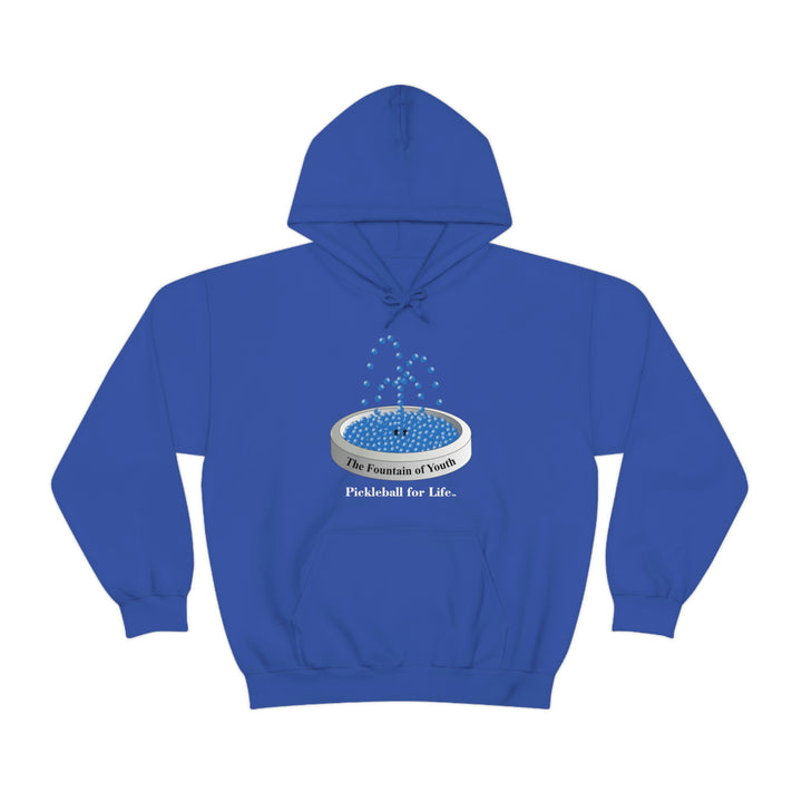 The Pickleball Fountain-Blue Unisex Hoodie - Great Pickleball Stuff