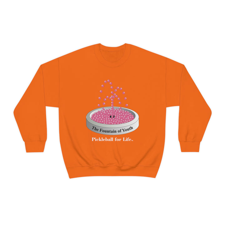 The Pickleball Fountain-Pink  Unisex Crewneck Sweatshirt - Great Pickleball Stuff