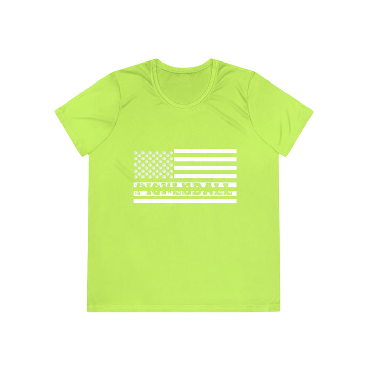 Pickleball Flag Transparent Women's Moisture-Wicking T-Shirt - Great Pickleball Stuff