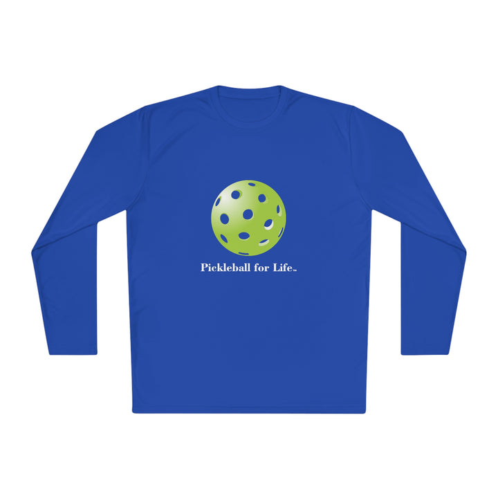 Pickleball for Life-Green Unisex Moisture-Wicking Long Sleeve Tee - Great Pickleball Stuff