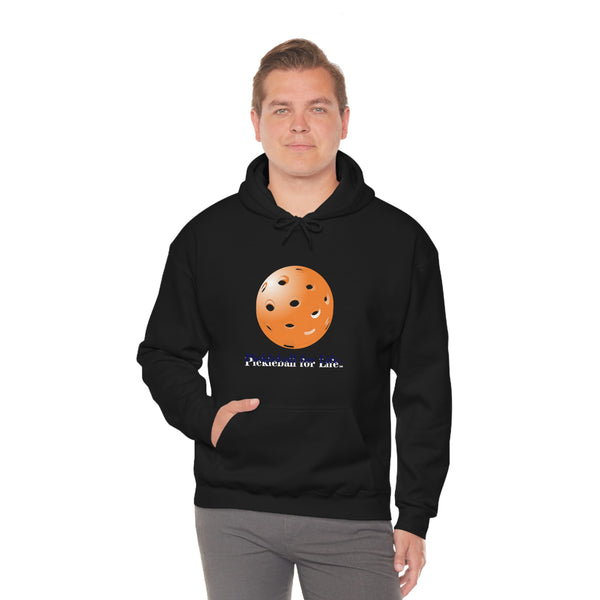 Pickleball for Life-Orange Unisex Hoodie - Great Pickleball Stuff