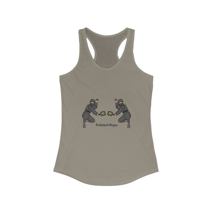 Pickleball Ninjas-Women's Doubles Women's Racerback Tank - Great Pickleball Stuff