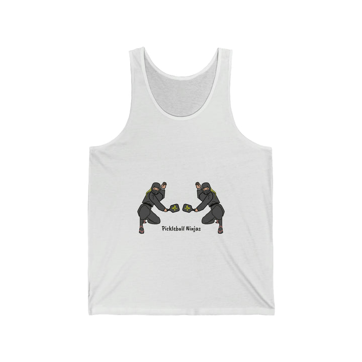 Pickleball Ninjas-Women's Doubles Unisex Cotton Tank - Great Pickleball Stuff