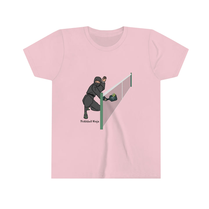 Pickleball Ninja Dinking-Male Youth T-Shirt - Great Pickleball Stuff