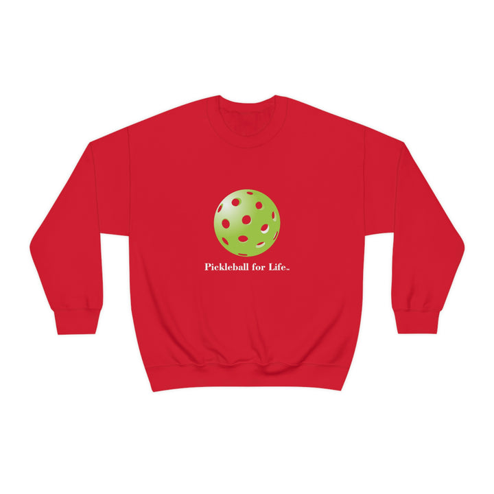 Pickleball for Life-Green Unisex Crewneck Sweatshirt - Great Pickleball Stuff