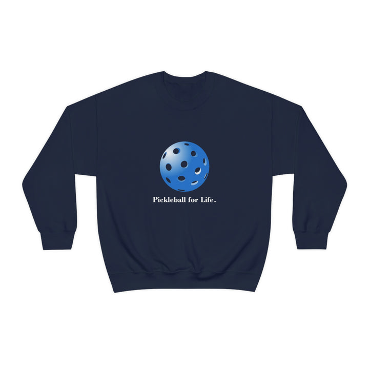 Pickleball for Life-Blue Unisex Crewneck Sweatshirt - Great Pickleball Stuff