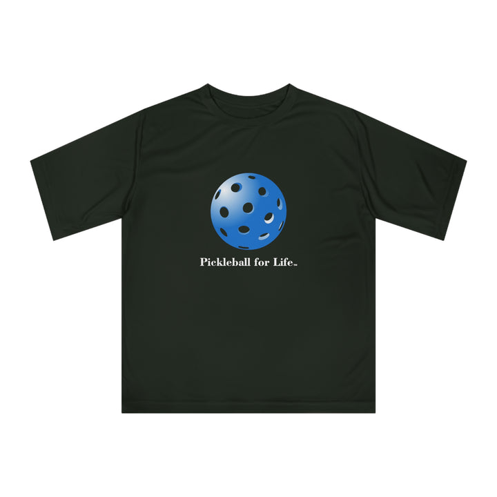 Pickleball for Life-Blue Unisex Moisture-Wicking T-Shirt - Great Pickleball Stuff