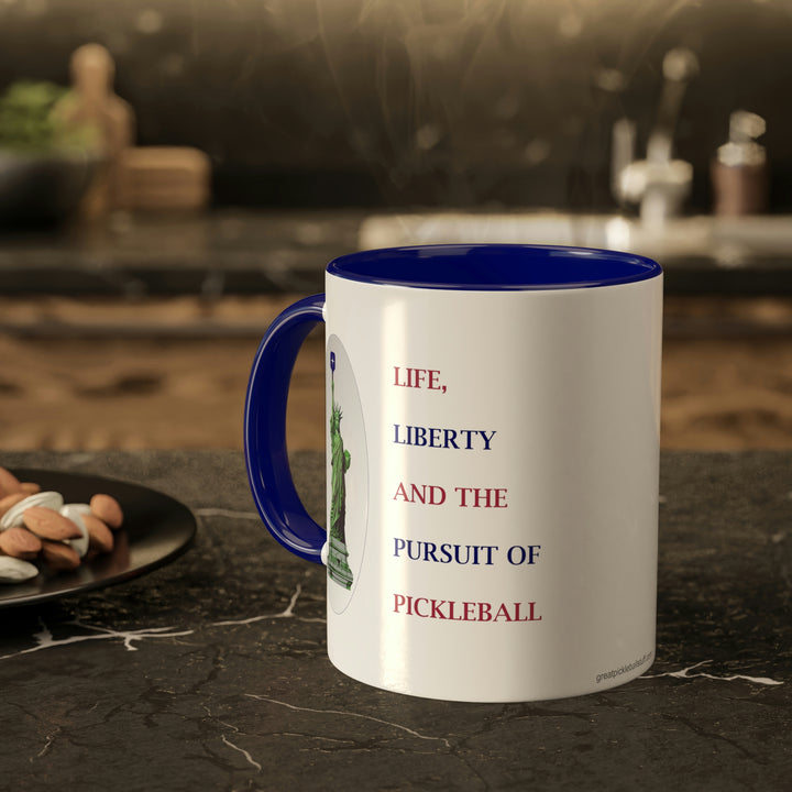 Life, Liberty & the Pursuit of Pickleball Coffee Mug-Great Pickleball Stuff