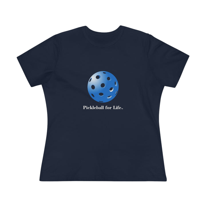 Pickleball for Life-Blue Women's Relaxed-Fit T-Shirt - Great Pickleball Stuff