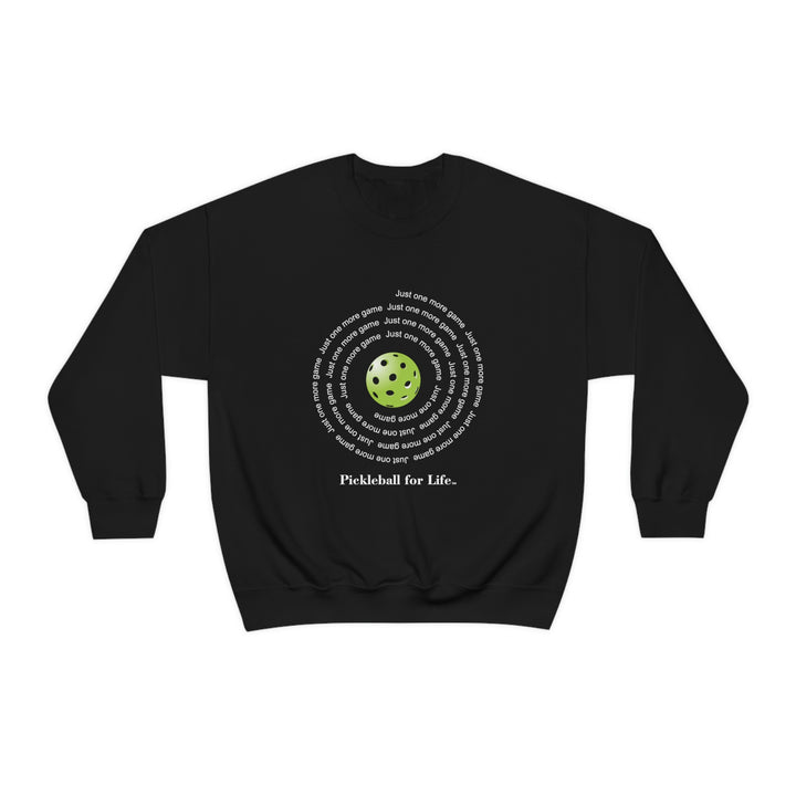 Just One More Game-Spiral Unisex Crewneck Sweatshirt - Great Pickleball Stuff