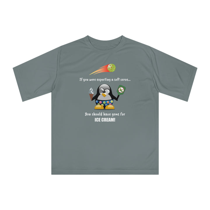 If You Were Expecting a Soft Serve, You Should Have Gone for Ice Cream-Penguin Unisex Moisture-Wicking T-Shirt - Great Pickleball Stuff