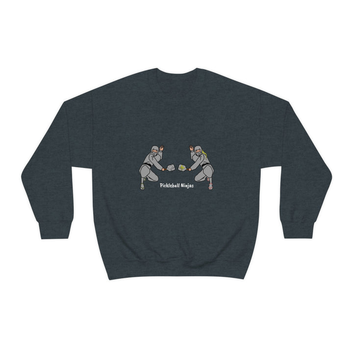 Pickleball Ninjas-Mixed Doubles Unisex Crewneck Sweatshirt - Great Pickleball Stuff