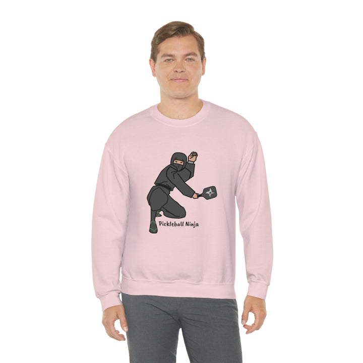 Pickleball Ninja-Male Unisex Crewneck Sweatshirt - Great Pickleball Stuff