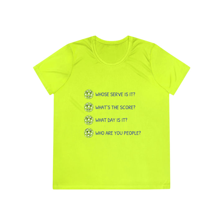 Who Are You People? Women's Moisture-Wicking T-Shirt - Great Pickleball Stuff