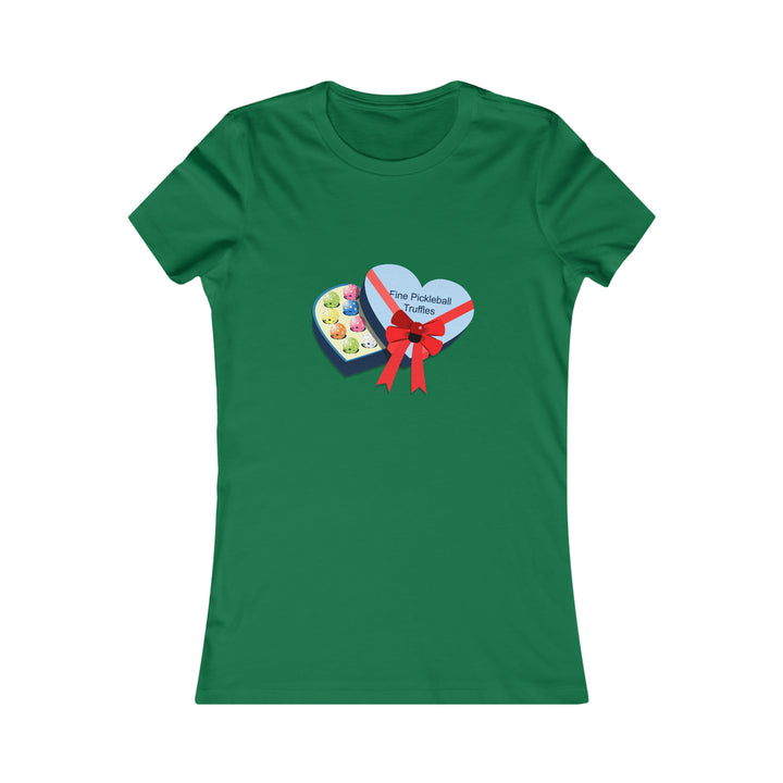 Pickleball Truffles Women's Slim-Fit Premium Cotton T-Shirt - Great Pickleball Stuff