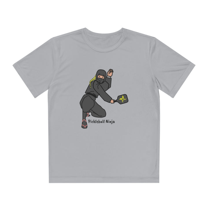 Pickleball Ninja-Female Youth Moisture-Wicking T-Shirt - Great Pickleball Stuff