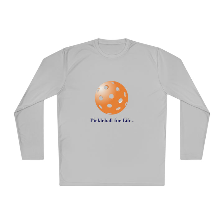 Pickleball for Life-Orange Unisex Moisture-Wicking Long Sleeve Tee - Great Pickleball Stuff