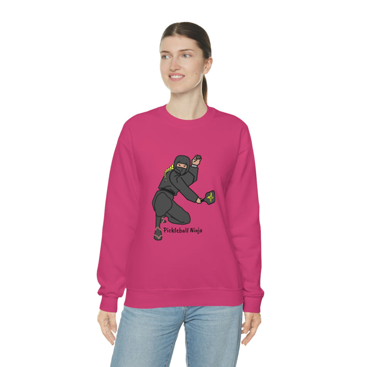 Pickleball Ninja-Female Unisex Crewneck Sweatshirt - Great Pickleball Stuff