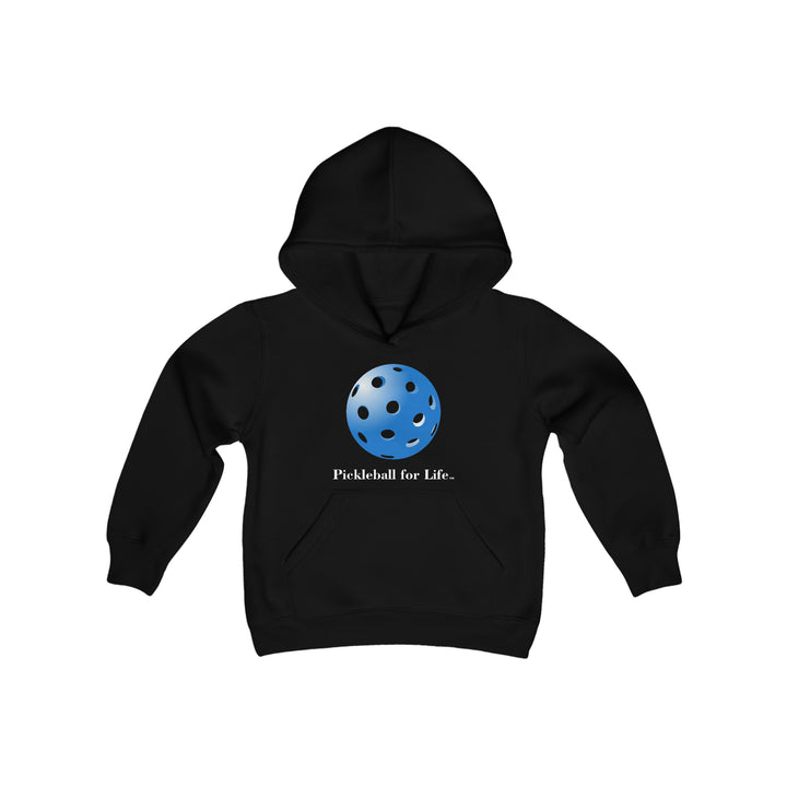 Pickleball for Life-Blue Youth Hoodie - Great Pickleball Stuff