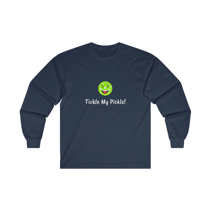 Tickle My Pickle Ultra Cotton Long Sleeve Tee - Great Pickleball Stuff