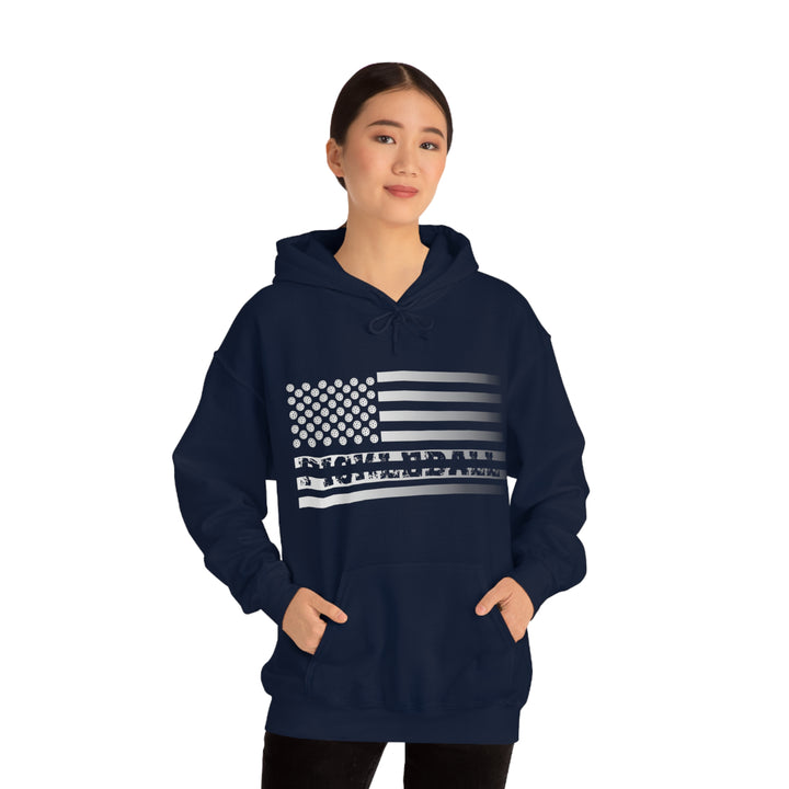 Pickleball Flag Transparent (Faded) Unisex Hoodie - Great Pickleball Stuff