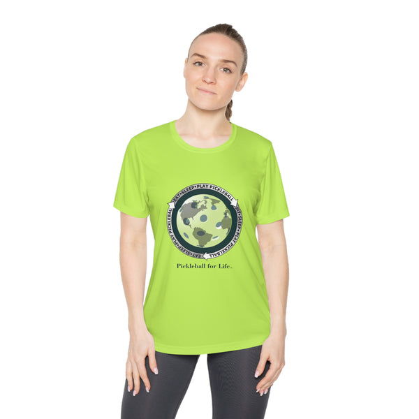 Eat Sleep Play Pickleball Women's Moisture-Wicking T-Shirt - Great Pickleball Stuff