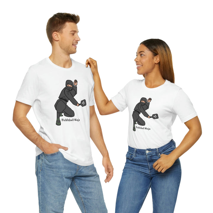 Pickleball Ninja-Male Unisex T-Shirt - Great Pickleball Stuff