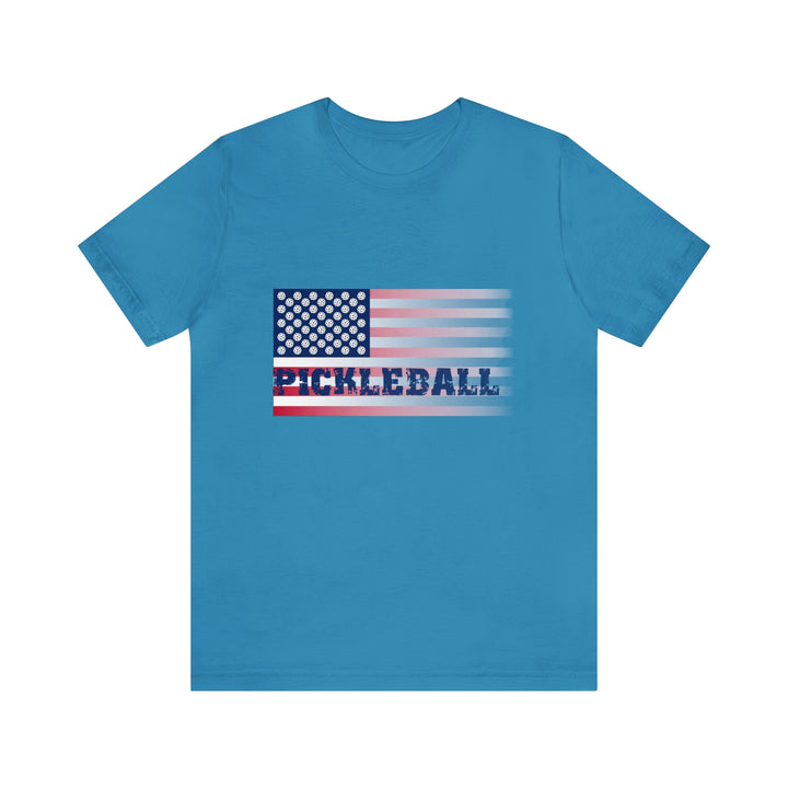 Pickleball Flag (Faded) Unisex T-Shirt-Great Pickleball Stuff