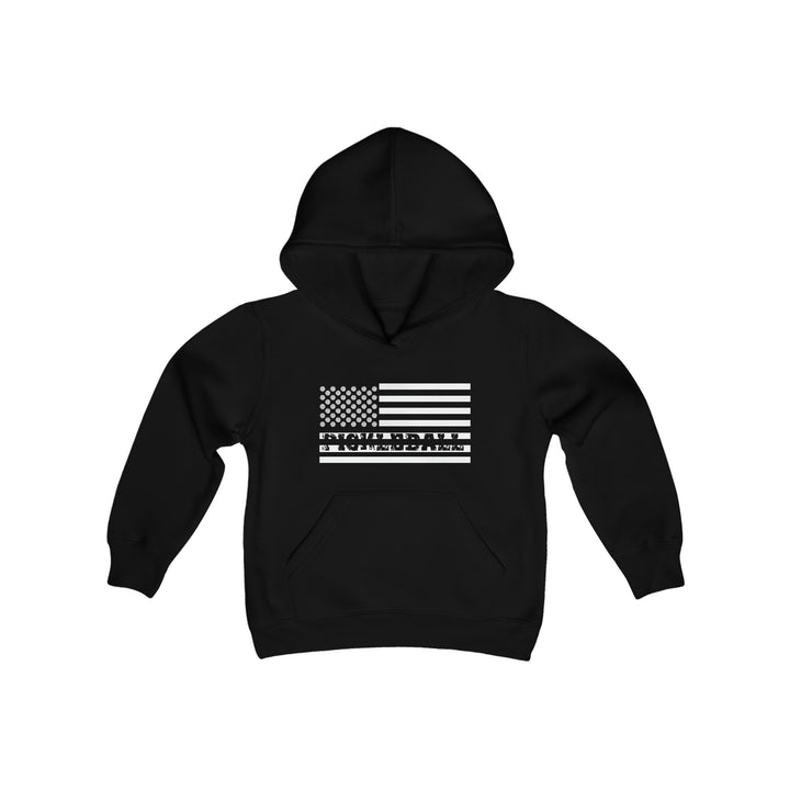 Pickleball Flag Transparent Youth Hoodie - Great Pickleball Stuff