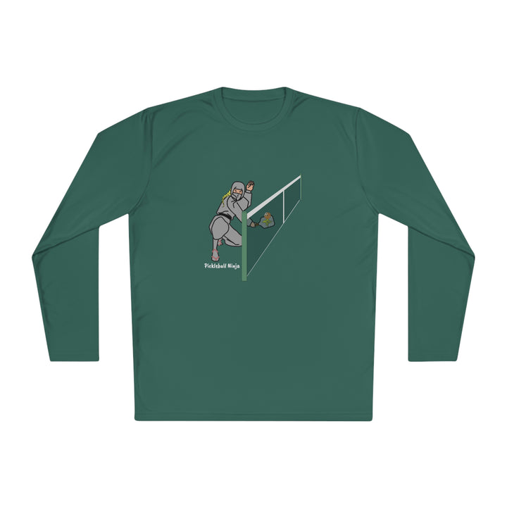 Pickleball Ninja Dinking-Female Unisex Moisture-Wicking Long Sleeve Tee - Great Pickleball Stuff