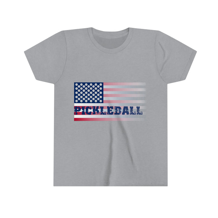 Pickleball Flag (Faded) Youth T-Shirt - Great Pickleball Stuff