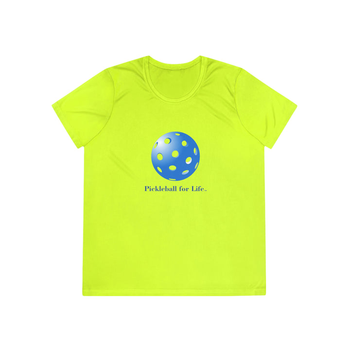 Pickleball for Life-Blue Women's Moisture-Wicking T-Shirt - Great Pickleball Stuff