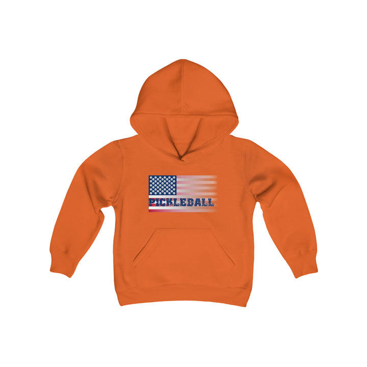 Pickleball Flag (Faded) Youth Hoodie - Great Pickleball Stuff