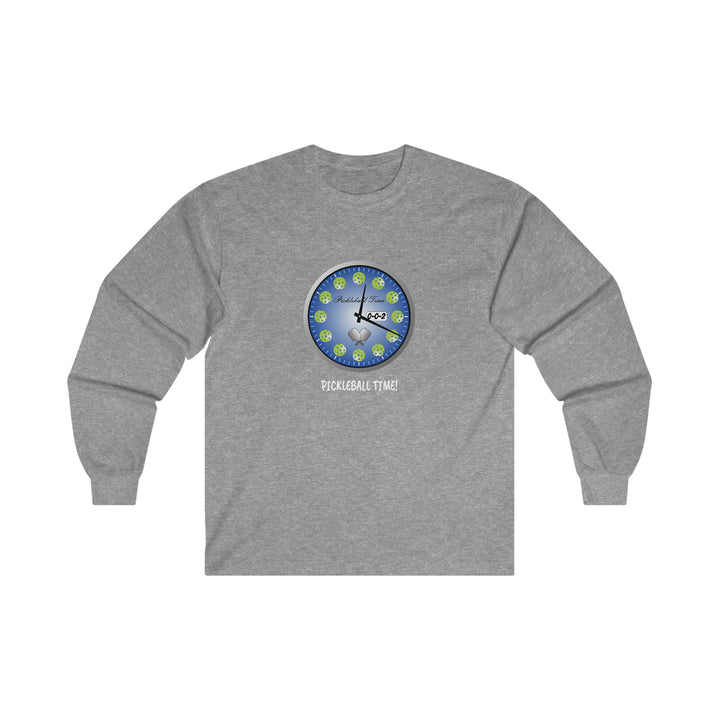 Pickleball Time Ultra Cotton Long Sleeve Tee - Great Pickleball Stuff