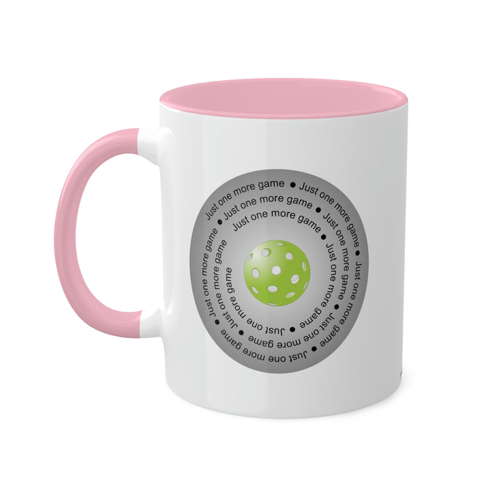 Just One More Game-Silver Coffee Mug - Great Pickleball Stuff