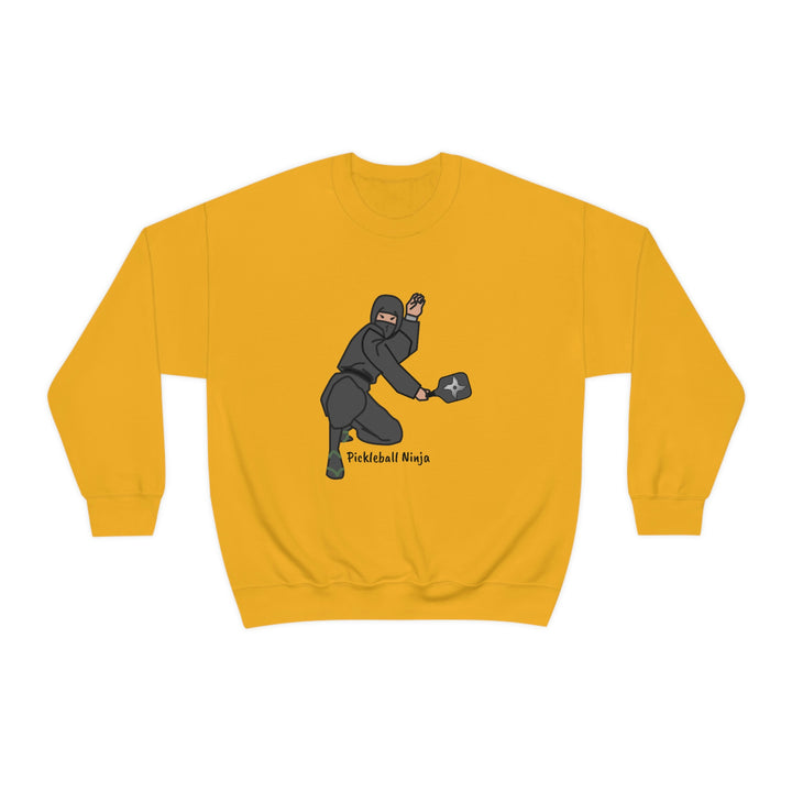 Pickleball Ninja-Male Unisex Crewneck Sweatshirt - Great Pickleball Stuff