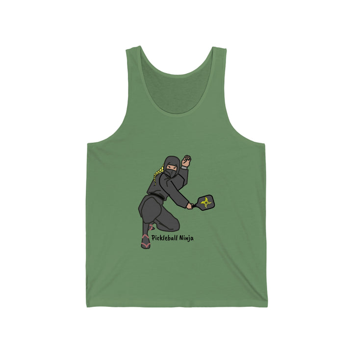 Pickleball Ninja-Female  Unisex Cotton Tank - Great Pickleball Stuff