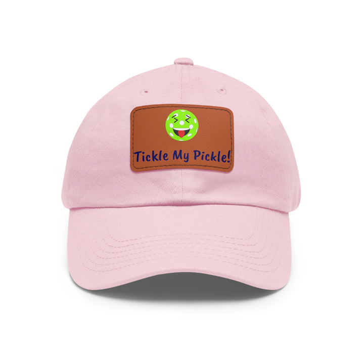 Tickle My Pickle Pickleball Cap with Leather Patch - Great Pickleball Stuff