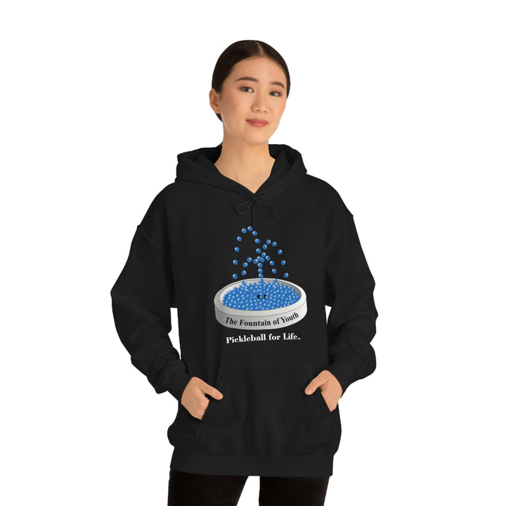 The Pickleball Fountain-Blue Unisex Hoodie - Great Pickleball Stuff