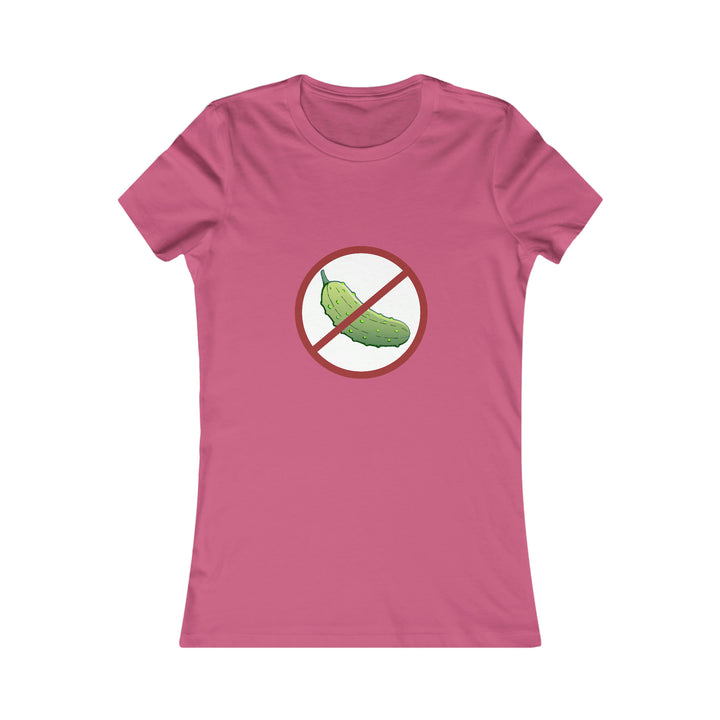 No Pickle! Women's Slim-Fit Premium Cotton T-Shirt - Great Pickleball Stuff